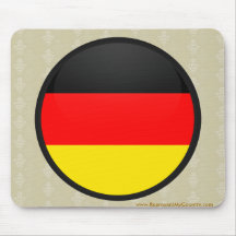 Germany quality Flag Circle Mousepads