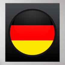 Germany quality Flag Circle Poster