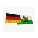 Germany & Sachsen Waving Flags