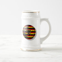 Germany Soccer flag striped soccer ball gifts Coffee Mug