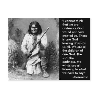 Geronimo Postcard by Sonnenwende