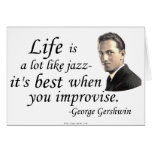 Gershwin on Life Greeting Card