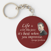 Gershwin on Life Key Chains