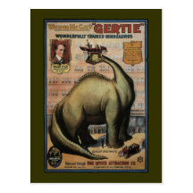 Gertie le dinosaure cartes postales