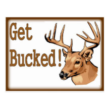 Get Bucked Deer Post Card