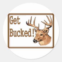 Get Bucked Deer Sticker