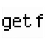 get f - get fucked postcard
