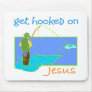 Get hooked on Jesus fisherman Mousepad