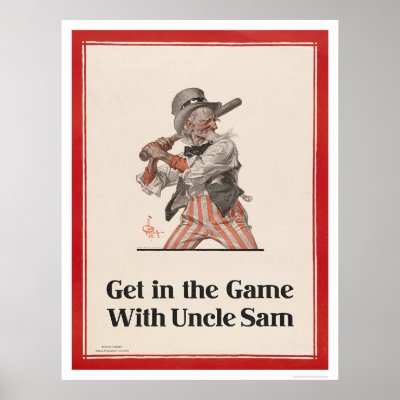 Get in the Game with Uncle Sam Poster by Hoover