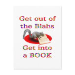 Get into a Book Postcard