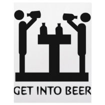 get into beer icon personalized letterhead