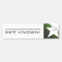 Get Known Star Bumper Sticker