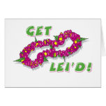 Get Lei'd! (Purple) Greeting Cards