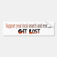 Get Lost Bumper Sticker