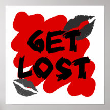 get lost print