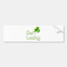 Get Lucky Shamrock Bumper Stickers