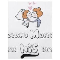 get married custom flyer