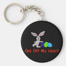 Get Off My Lawn Key Chain
