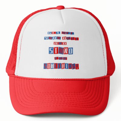 Get Off Your Butt Mesh Hat by pharrisart