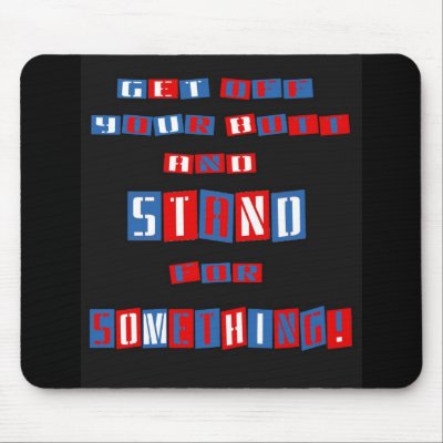 Get Off Your Butt Mousepad by pharrisart