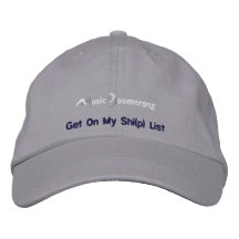 Get On My Shi(p) List Cap Embroidered Baseball Caps