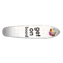 get on skate board deck