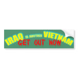 GET OUT NOW! BUMPER STICKER