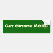 Get Outside More Bumper Sticker
