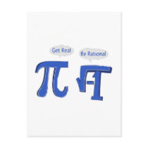 Get Real Be Rational Post Cards