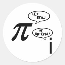 Get Real Round Sticker