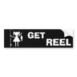 GET REEL GIRL BUMPER STICKERS