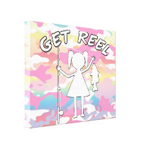 GET REEL GIRL CANVAS PRINT