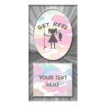 GET REEL GIRL PHOTO GREETING CARD