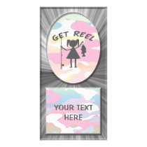 GET REEL GIRL PHOTO GREETING CARD
