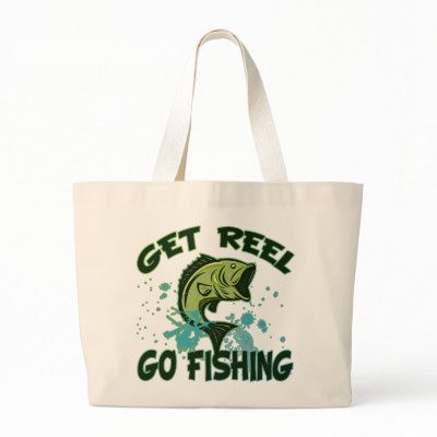 Get Reel Go Fishing Tote Bags by dgpaulart