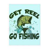 Get Reel Go Fishing Post Card