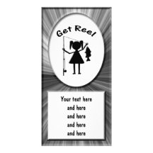 Get Reel - Little Girls Fishing Photo Cards