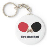 Get Smashed Ping Pong Keychain