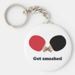 Get Smashed Ping Pong Keychain
