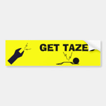 Get Tazed Bumper Sticker
