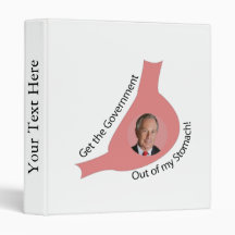 Get the Government Out of My Stomach! Vinyl Binders