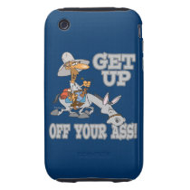 get up off your ass donkey humour tough iphone 3 case