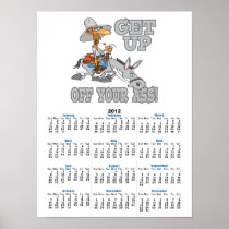 get up off your ass donkey humour print