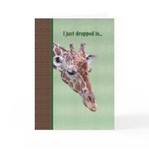 Get Well Card with Inquisitive Giraffe