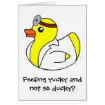 Get Well Soon Doctor Rubber Duck Card