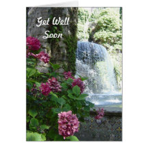 Get Well Soon Hydrangea Waterfall Card