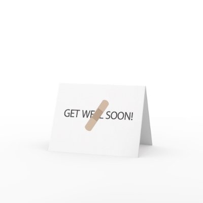 Get Well Soon note card by grandjatte