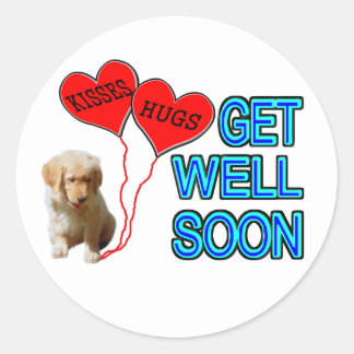 Get Well Soon Stickers, Get Well Soon Custom Sticker Designs