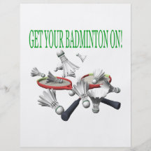 Get Your Badminton On Flyer