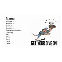 Get Your Dive On Business Card Template